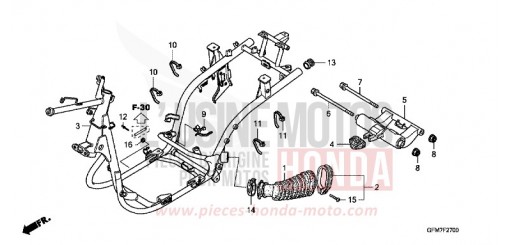 FRAME BODY NHX110WHA de 2010